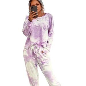 Purple Tye Dye Sweatsuit Super Soft NEW